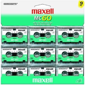 Maxell MC-60 UR Microcassettes (Pack of 9) by Maxell