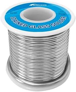 60/40 Solder for Stained Glass, 1/8 Inch Diameter, 1 Pound Spool, Stained Glass Supplies