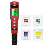 Homcoice pH Chlor Meter 7-in-1, Tester pH Chlor(FAC) Salt ORP TDS EC Temperature, high-precision water quality tester with ATC function for pools, drinking water, aquarium, hydroponics