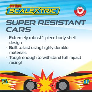 Scalextric My First Racing Track Set – Kids Slot Car Starter Kit