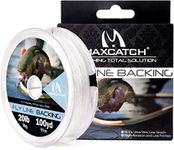 Maxcatch Braided Fly Fishing Line Backing Line 20/30LB, 92m/100yds, 275m/300yards (White, 30LB 92m/100yds)