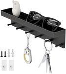 Key Holder for Wall, QUIENKITCH Wall Mounted Mail Holder with 6 Key Hooks, Key Rack Mail Organizer for Hallway, Entryway, Kitchen, Bathroom