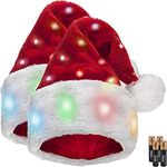 Winks Novelty Plush Santa Hat - Lig