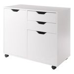 Halifax Wide Storage Cabinet, 2-Drawer, Filing Cabinet, White