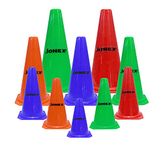 JJ JONEX Cone Marker Set, Cones Marker, Football & Cricket Training Agility Cones & Markers (8)