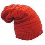 Neelam Export Winter Cap & Neck Scarf, Unisex Knitted Beanie Cap with Neck Warmer for Men & Women, Warm Neck and Cap Red