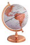 WINNER'S Prime SINGLE JOINT Rotating Globe | Dia 25 Cm (10 Inch) Height 33 Cm (13.2 Inch) with Metal Arc & Round Stand | Educational & Decorative Globe (GP1010)