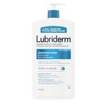 Lubriderm Unscented Lotion, Shea Butter and Glycerin, Dry Skin, Hand, Face Moisturizer, Fragrance Free, 710mL