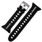 Cressi Watch Strap for Watch-Style Dive Computer, Black/Black