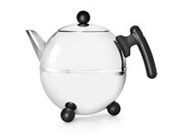 Bredemeijer 1.5 L Stainless Steel Teapot Bella Ronde, Silver/Black