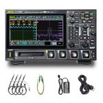 RIGOL DHO924 Portable Digital Oscilloscope, 250MHz Bandwidth, 4 Analog Channels, 16 Digital Channels, 12-bit Vertical Resolution, supports Bode Plot Analysis.