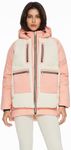 Orolay Women's Sherpa Jacket Thickened Puffer Down Coat Fuzzy Fleece Jacket Pink X-Small