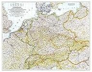 National Geographic: World War 2 - Germany and Its Approaches 1938-1939 - Historic Wall Map Series - 33.5 x 26.25 inches - Paper Rolled