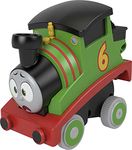 Thomas & Friends Racing Toy Train, Press 'N Go Stunt Percy Engine For Toddler & Preschool Pretend Play Ages 2+ Years