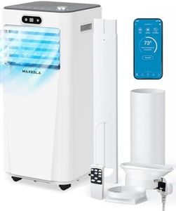 Maxesla Air Conditioning Unit, Portable Air Conditioner 9000 BTU 4-in-1 Dehumidifier, Fan with 3 Speeds, Digital Display, Remote Control, WiFi Compatible, Window Kit, 24H Timer for Room Up to 215ft