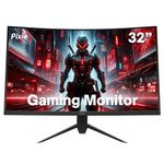 Pixio PXC327 Advanced 32 inch 165Hz Fast VA 1ms GTG WQHD 2560 x 1440 Wide Screen Display Professional 1440p 165Hz DCI P3 95% 32-inch FreeSync HDR, 32 inch Curved Gaming Monitor