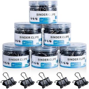 EFOK Small Binder Clips 864 PCS Mini 15mm Paper Clip 5/8 Inch Paper Clamps