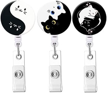 Gift for Nurse, Tai Chi CAT Badge Holder for Nurse Medical, Emotional Release Nurse Gift, Retractable ID Badage Holder for Occupational Therapy Gift, ICU, OT Funny Badge Reel for Students Employees