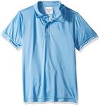 AquaGuard Boys' Big TM36-TT51Y-Zone Performance Polo, Sport Light Blue, Medium