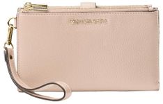 Michael Kors Women Adele Leather Smartphone Wristlet (Soft Pink)