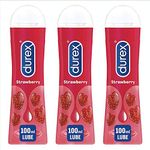 Durex - Strawberry Lube - 100ml x 3