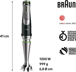 Braun MultiQuick 9 Hand Blender – Powerful Stainless Steel Immersion Mixer