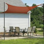 HIPPO Shade Sail 9.5FTX20FT 150 GSM Sun Shade 85% UV Block for Canopy Cover, Outdoor Patio, Garden, Pergola, Balcony Tent (Brown, Customize, Pack of 1)