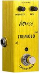 Tremolo Pedal, Horse Electric Guitar Effects Pedals Mini Single Type DC 9V True Bypass (Yellow)