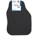 Nicoman Universal Black Car Mats with Anti-Slip, Heavy Duty Performance All Weather Protection, Trim to Fit Rubber Floor Mat Carpet for SUV, Vans, Sedans, Trucks Waterproof, Made in UK (Driver side)