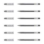 Pilot G-TEC-C4 Gel Rollerball Pens Ultra-Fine Tip 0.2 mm Pack of 6 Blackaa