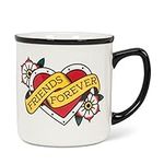 Abbott Collection Friends Forever Tattoo Mug-4"H