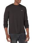 HUGO BOSS Men's Small Logo Long Sleeve T-Shirt, Black Oil, XX-Large