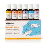 Plant Therapy Essential Oils KidSafe Starter Set for Focus, Calming, Sleep, Immune Support 100% Pure, 6 Undiluted Blends, Natural Aromatherapy, Therapeutic Grade 10 mL (1/3 oz)