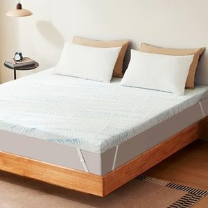 NewentorLife Mattress Topper Small Double Bed, Cooling Small Double Foam Mattress Topper with 100-Night Sleep Trail