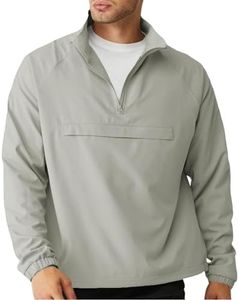 Opomelo Men's Athletic Quarter Zip Pullover Golf Hiking Running Lightweight Jacket Workout Sweatshirt With Pocket