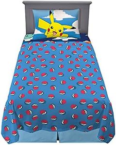 Franco Pokemon Anime Kids Bedding Super Soft Microfiber Sheet Set, Twin, by, Single