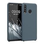 kwmobile Case Compatible with Huawei P30 Lite Case - TPU Silicone Phone Cover with Soft Finish - Dark Slate