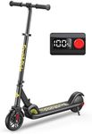 FanttikRide C9 Electric Scooter for Kids Ages 8+, 6/10MPH, 5 Miles Range, LED Display, Adjustable Height, Foldable, Rubber Wheels, Lightweight, Gifts for Boys and Girls up to 132 lbs