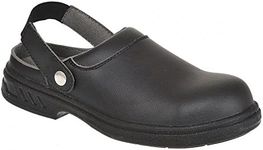 Portwest Steelite Safety Clog, Black, Size 41