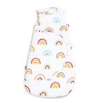 Snuz Baby Sleeping Bag with Nappy Zip - For Easy Nappy Changes, Super Soft Cotton Sleeping Bags Poppers, Meets British Safety Standard, Rainbow, 2.5 Tog 0-6M