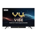 Vu 164cm (65 inches) Vibe Series QLED 4K Google TV 65VIBE24 (Black)