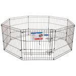 Petmate 30-Inch by 24-Inch 8-Panel Exercise Pen with Step Through Door