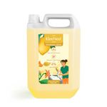 Kleenest Natural Dishwash Liquid 5 litre | With Lemon Odour Busters | Removes Tough Grease, Soft on Hands | Plant-Derived Actives, LABSA & Paraben free | Safe for Baby & Pet Utensils