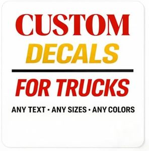 Custom Truck Decals with Personalized Text, Logo or Numbers, Outdoor Vinyl Lettering for Pickup Doors, Tailgates, Work Vehicles, Fleet Branding, Commercial Trucks, Vans and Smooth Auto Surfaces