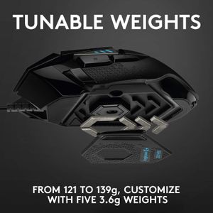Logitech G502 HERO Wired Gaming Mouse – High-Precision Sensor