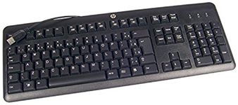 HP 672647-033 Keyboard Black USB QWERTY UK English