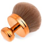 Qianyu Extra Large Makeup Brush for Bronze Blend Self Tan Back Applicator Provides Unblemished Application Without Streaking Kabuki Brush for Unblemished Oval Face Leg Makeup Brush (gold)