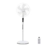 Climatik 16-Inch Pedestal Fan with Remote Control and LED Display | 3 Operational Modes | 80° Oscillation | Adjustable Height & Pivoting Fan Head | Perfect for Homes, Offices and Bedrooms