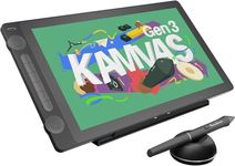 HUION KAMVAS 16 (Gen 3) Drawing Tablet with Screen, 15.8 inch 2.5K QHD Art Tablet with Full Laminated Anti-Sparkle Glass, 120% sRGB, PenTech 4.0, 16384 Pen Pressure, Dual Dials for Mac, PC, Android