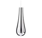 Taps2Traps Chrome Designer Teardrop Bathroom Light Pull with 1m White Cord